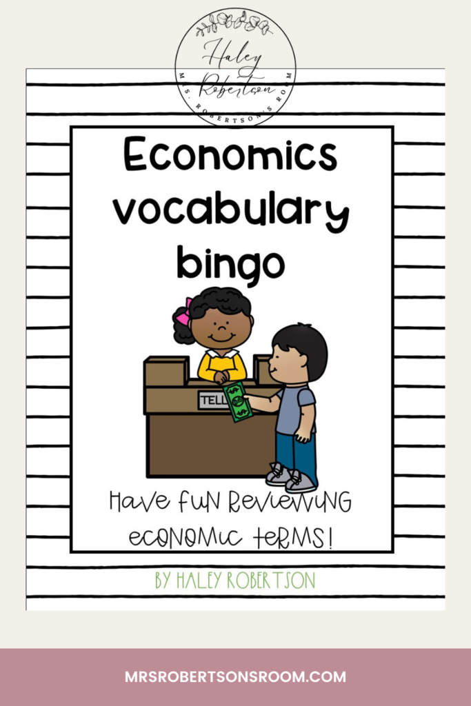 Economics bingo